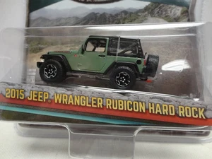 Greenlight 2015 JEEP WRANGLER RUBICON HARD ROCK Green w/RR ALL-TERRAIN S1 - Picture 1 of 3