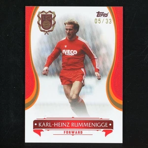 2025 Karl-Heinz Rummenigge Topps Bayern Munich 125 Years Orange 5/33 59222 - Picture 1 of 2