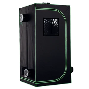 Outsunny Mylar Hydroponic Grow Tent w/ Floor Tray for Indoor Plant 80x80x160cm - Picture 1 of 11
