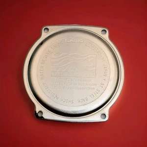 RARO RELOJ CASIO G-SHOCK BG-11 PLATA ACERO INOXIDABLE CUBIERTA TRASERA SOLAMENTE - Imagen 1 de 10