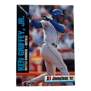 Jimmy Dean 1992 Ken Griffey, JR. Seattle Mariners Outfield Baseball Sport Karte - Bild 1 von 3