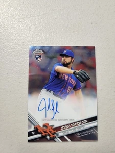 2017 Topps Chrome Rookie Autographs #RA-JS Josh Smoker Mets RC NM Free Shipping - Picture 1 of 2