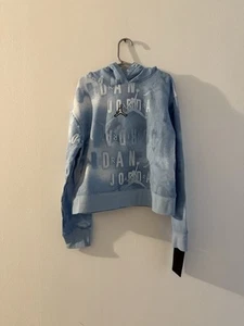 Girls Jordan Cropped Sweater-Blue/M - Picture 1 of 4