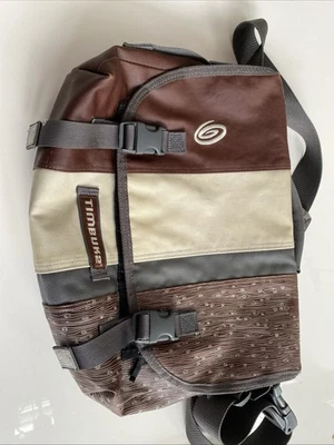 Timbuk2 Bandolera Mediana Bolso Mensajero Marrón Múltiples Bolsillos Cremalleras Impermeable Foto 1 de 4