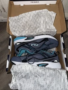 Fila Windshift 15 SIZE 11 Wide Women’s Sneakers FGRY/SCUB/WHT 5HRW8055-068 - Picture 1 of 9