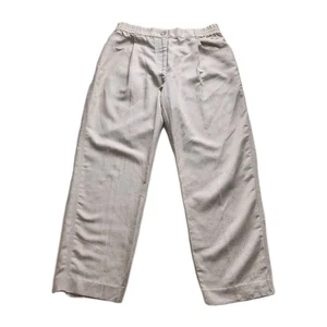 Reiss Size UK 12 Beige Cotton Wide Leg Trousers EU 40 US 8 Women Lightweight - Bild 1 von 6