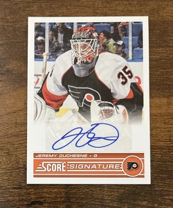2013-14 Panini Score Signatures #SS-JD Jeremy Duchene Auto Philadelphia Flyers - Imagen 1 de 2