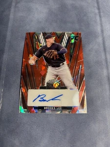 2024 Leaf Metal Brooks Lee Auto Red Cracked Ice #ed /10 Minnesota Twins - Picture 1 of 2