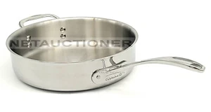 New CALPHALON 3-Ply Stainless Steel 3 Qt Sauté Pan Induction Ready - Picture 1 of 12