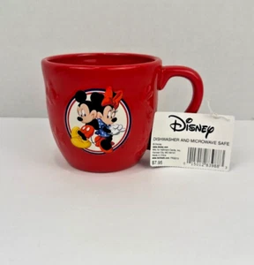 Hallmark Disney Mickey And Minnie Mouse Large Red 16oz Coffee Cup/Mug NWTag - Picture 1 of 3
