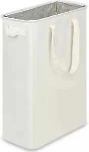 Slim Laundry Basket, Narrow Laundry Hamper with Handles, Collapsible Dirty - Picture 1 of 7