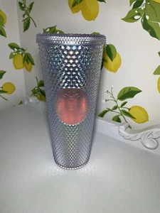 Starbucks Venti Cold Cup Iridescent Studded Tumbler Summer 2023 NWT No Straw - Picture 1 of 4