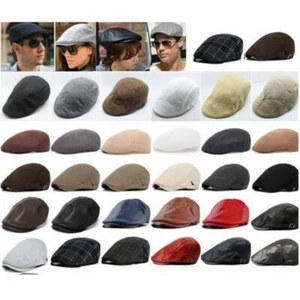 Mens Boys Grandad Vintage Baker Boy Ivy Hat Gatsby Country Flat Cap Casual Hat - Picture 1 of 20