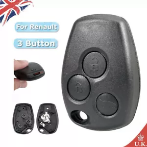 For Renault Clio Modus Kangoo Vauxhall Movano Vivaro Key Fob Case Shell 3 Button - Picture 1 of 7