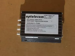 Optelecom 9525A-L-ST Multimode Fiber Optic DROP/INSERT RS232/422/485 Modem 1310N - Picture 1 of 8