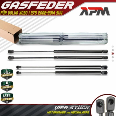 4x Gas Struts Damper Tailgate Boot & Bonnet for Volvo XC90 2002-2014 - Image 1 of 4