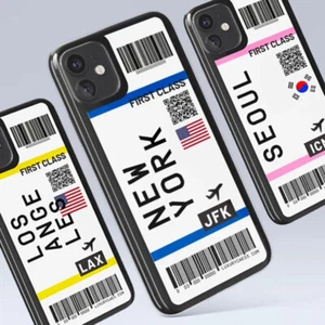 Coque téléphone BILLET AVION PREMIÈRE CLASSE pour iPhone - Photo 1 sur 15