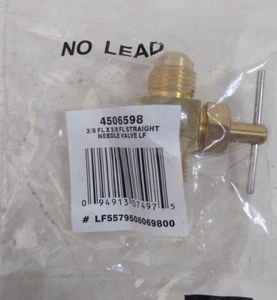 NEW 3/8 Flare x 3/8 Flare Straight NEEDLE VALVE 4506598 - Picture 1 of 4