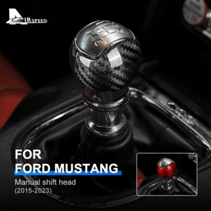 Cubierta de perilla de cambio de marchas manual fibra de carbono DURA REAL para Ford Mustang 2015-2023 - Imagen 1 de 11