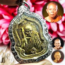 Thai Amulet MassChant Prevent Fortune Baton Lp Koon Pae Pern Be2536 Yellow 16803