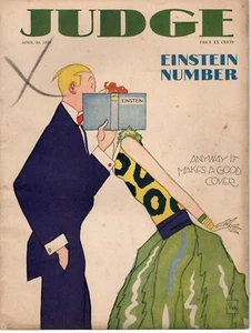 Vintage Judge Magazine April 20, 1929 "Anyway It Makes A Good Cover" ~ 3 - Picture 1 of 1