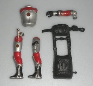 1986 G.I. GI Joe Lot 3.75 ARAH Cobra AVAC v1 Figure Leg Arm Body Parts Parachute - Picture 1 of 7