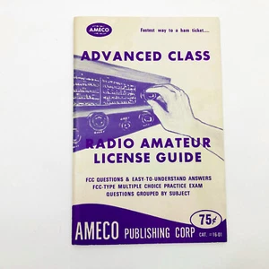 Guía de licencia de radioaficionado de clase avanzada Ameco por Martin Schwartz 1975 - Imagen 1 de 6