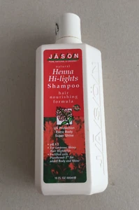 JASON ORGANIC HENNA HI-LIGHTS SHAMPOO WITH PLANTHENOL-3 & UV PROTECTION - 480ml - Picture 1 of 5