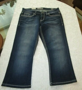 Neu mit Etikett ~ BKE blau Stretch Denim Capri Länge ~ Taille 30" - Bild 1 von 6