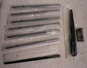 Lot Of 9 Mary Kay cosmetic brushes 7 Creme Eye Color, Liquid Foundation, compact - Picture 1 of 4