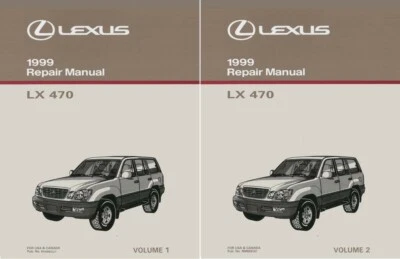 1999 Lexus LX 470 Shop Service Repair Manual Book Engine Drivetrain OEM - Image 1 of 4