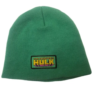 Vintage 2003 Marvel The Incredible HULK Green Beanie Cap Kids Hat Excellent Cond - Picture 1 of 3