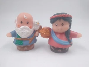 Fisher Price figure NOAH & MRS. NOAH da set gioco arca vintage - Foto 1 di 13
