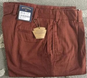 BRAND NEW-Bills khakis M2-CORC Size 36 PLAIN CHAMOIS CLOTH MAROON MSRP $165 - Picture 1 of 3