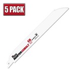 9" x .050" 14 TPI Morse Master Cobalt Bi-Metal Reciprocating Saw Blades - 5 Pack
