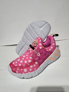 New Adidas RapidaZEN Minnie Mouse Pink Polka Dot Sneakers FY1663 Girls Size 13.5 - Picture 1 of 8
