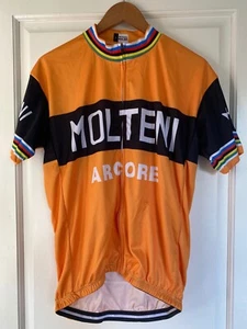 Maillot CyclingVintage Replic MOLTENI Arcore Eddy Merckx Tour de France 1971 S - Foto 1 di 2