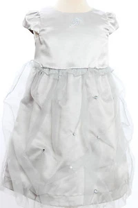 Miss Blumarine luxury edition * holiday dress with tulle skirt * light grey size 6/116 New - Picture 1 of 3