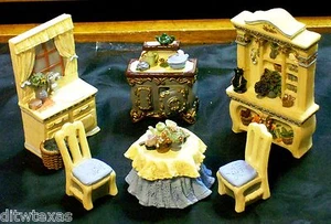 Avon Miniature Furniture "The Kitchen Series" Collectibles Victorian Memories - Picture 1 of 10