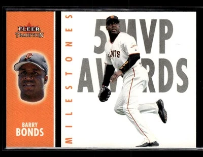 2003 Fleer Tradition #25 MS Barry Bonds Milestones - Image 1 of 2