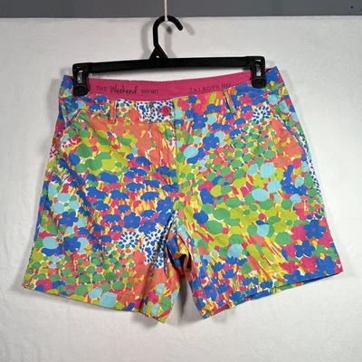 Pantalones Cortos Talbots Mujer Talla 12 Floral Mezcla de Lino Azul Chino Bolsillos Tropical Divertido Foto 1 de 4