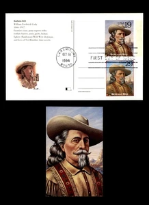 Mayfairstamps US FDC 1994 Buffalo Bill First Day Card aau_11755 - Picture 1 of 2