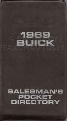Buick Salesmans Pocket Directory 1969 - Datos Especificaciones Opciones Accesorios  Foto 1 de 2