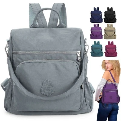 Women Anti-Theft Backpack Waterproof Rucksack Travel School Shoulder Bag Purse - Image 1 of 4