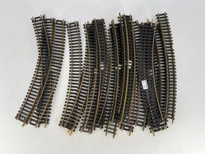 HO 9" 18R Curved Track Lot of 20 Mixed Atlas AHM Tyco Bachmann Brass Nickel Fair - Picture 1 of 5