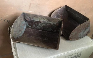 Rustic Metal Grain Elevator Conveyor Cups / Bucket - (quantity available) - Picture 1 of 3
