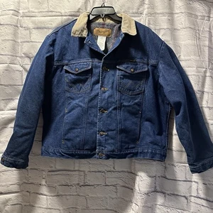 Chaqueta vaquera Wrangler vintage años 80 manta forrada con botones talla 48 XXL - Imagen 1 de 15