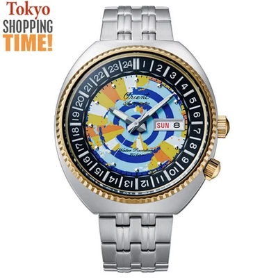 Orient Revival RN-AA0E08Y World Map Limited Automatic Mechanical Men Watch NEW - image 1 of 4