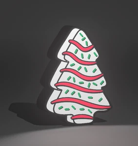Weihnachtsdeko Little Debbie Leuchtkasten im Weihnachtsbaumstil - Bild 1 von 1