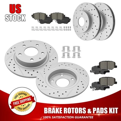 Rotores de freno delanteros y traseros pastillas de cerámica para Mazda 3/3 Sport 2014 2015 2016-2018 Foto 1 de 4